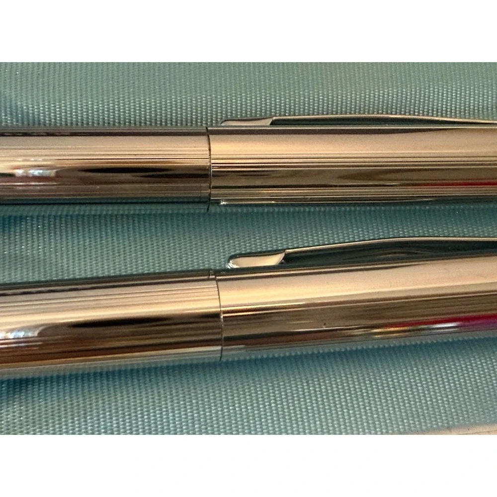 Vintage Cross Century Chrome Pen & Pencil Set w/ Box Since 1846 Set #3501 Chrome